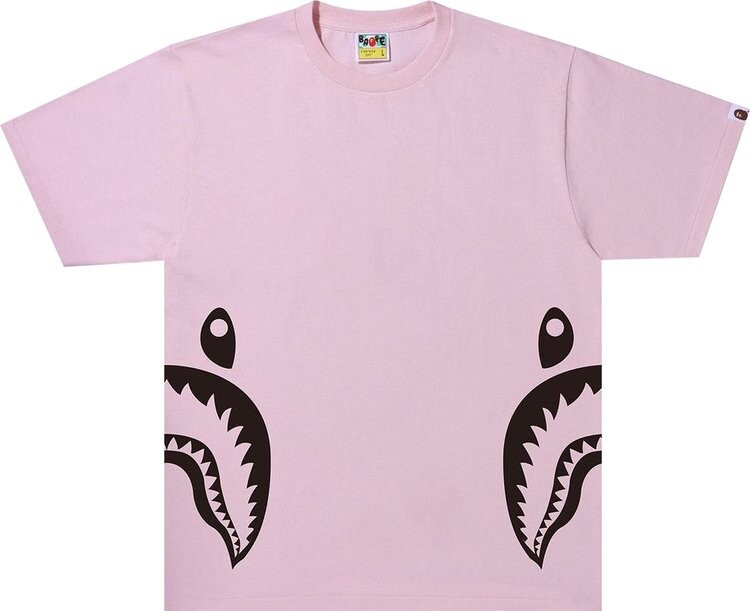 

Футболка BAPE Bicolor Side Shark Tee 'Pink', розовый