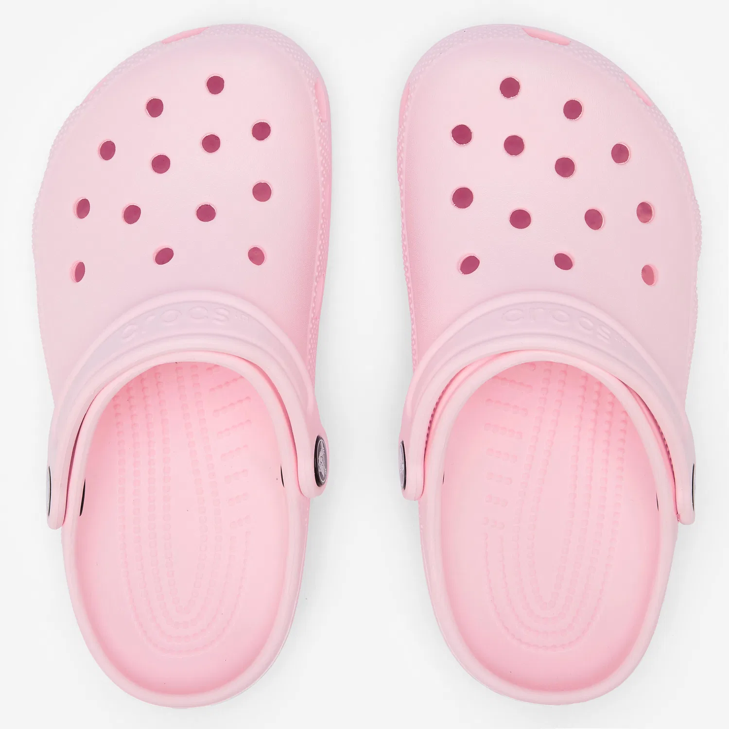 Детские шлепанцы-клоги Crocs Classic Pink, Цвет Hellrosa — фото 2