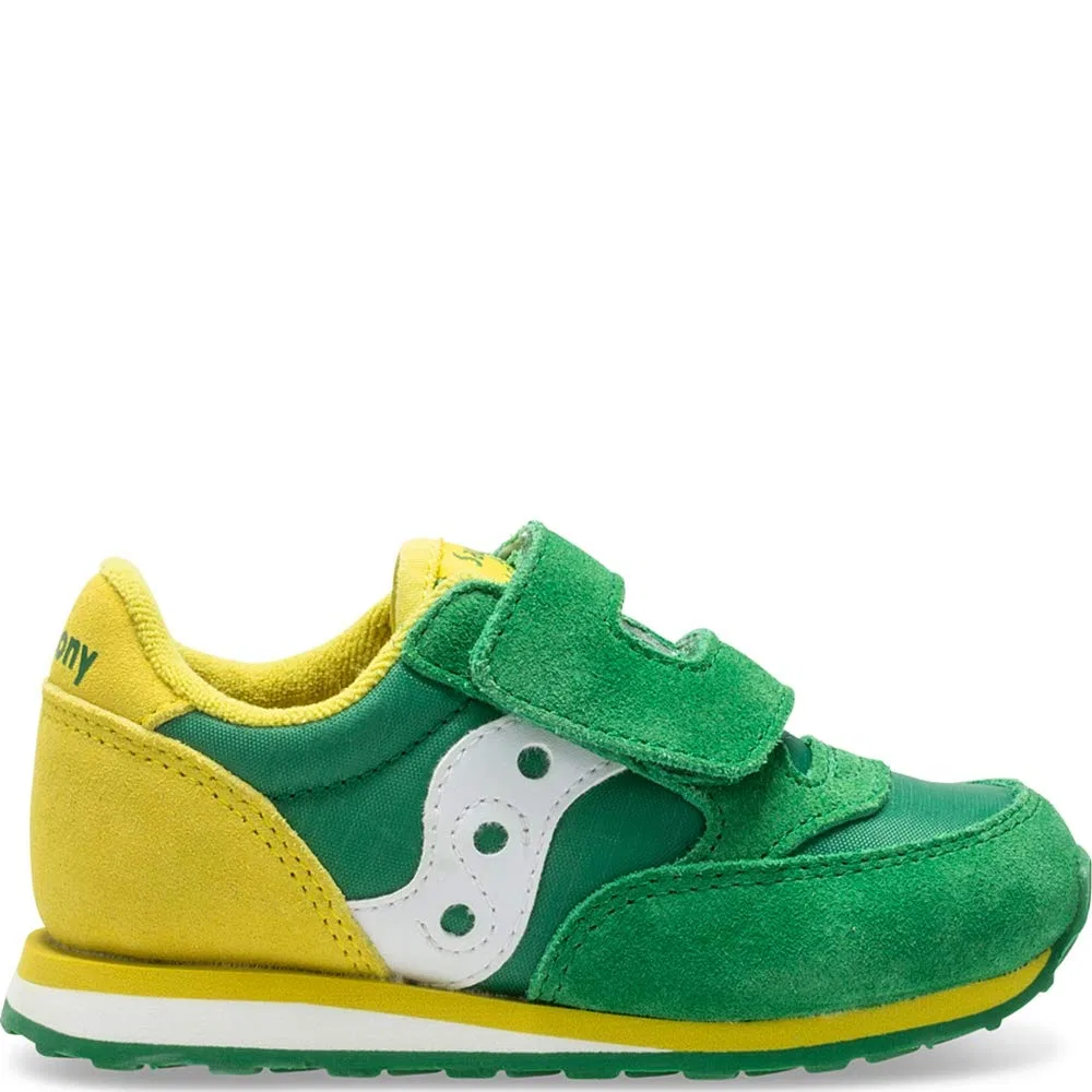 Детские кроссовки для мальчиков с липучкой Jazz Hl Saucony, Green Yellow