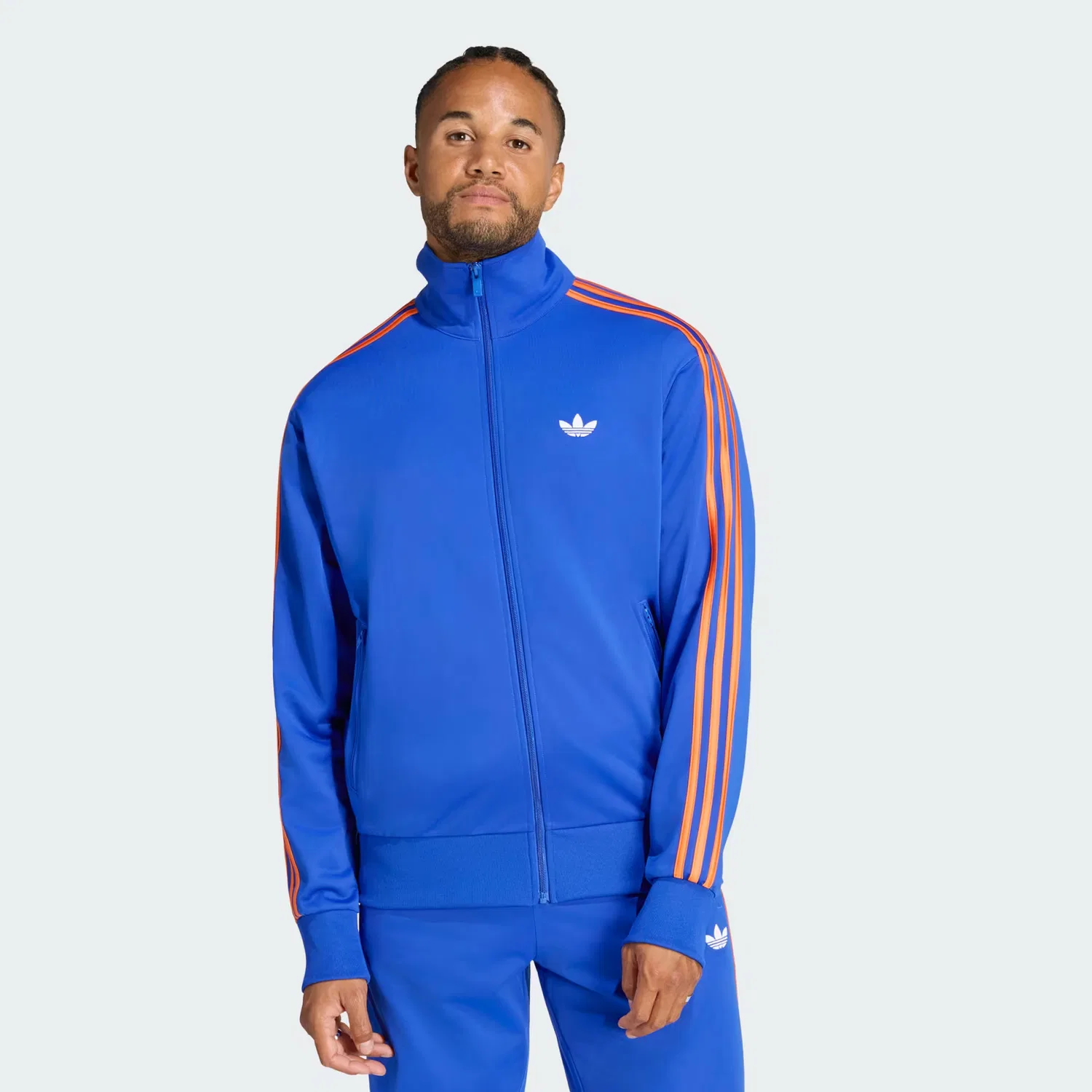 Мужская олимпийка свободного кроя Firebird Adidas Originals, ярко-синий