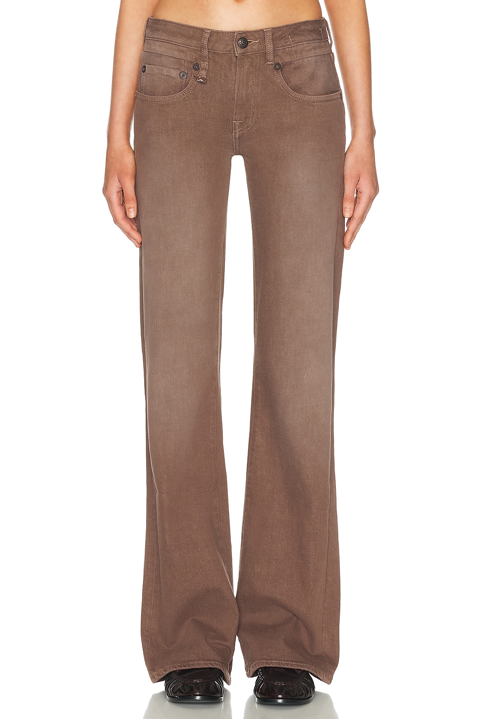 

Джинсы Boy Flare R13, Clean Umber Stretch