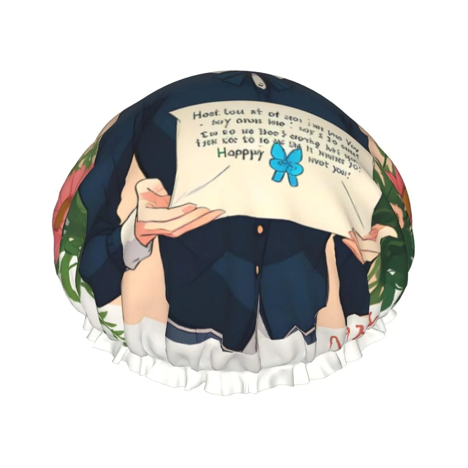Шапочка для душа с принтом, MyPiky, многоразовая, на длинные волосы, Happy Mother Day