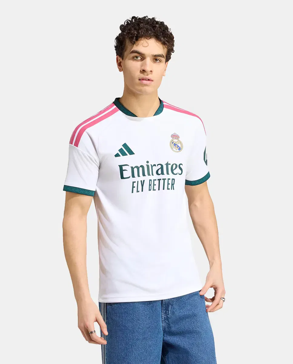 Мужская футболка с принтом Real Madrid CF 2026-2027 adidas, Blanco