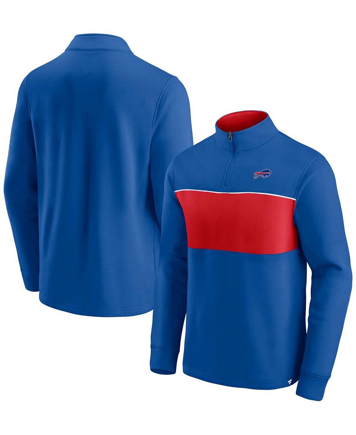 

Мужская куртка royal и red buffalo bills block party с молнией на четверть Fanatics, мульти