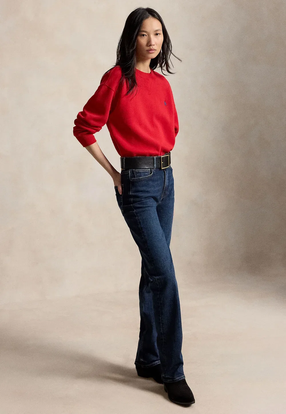 Свитшот с круглым вырезом Polo Ralph Lauren, Very Red — фото 4