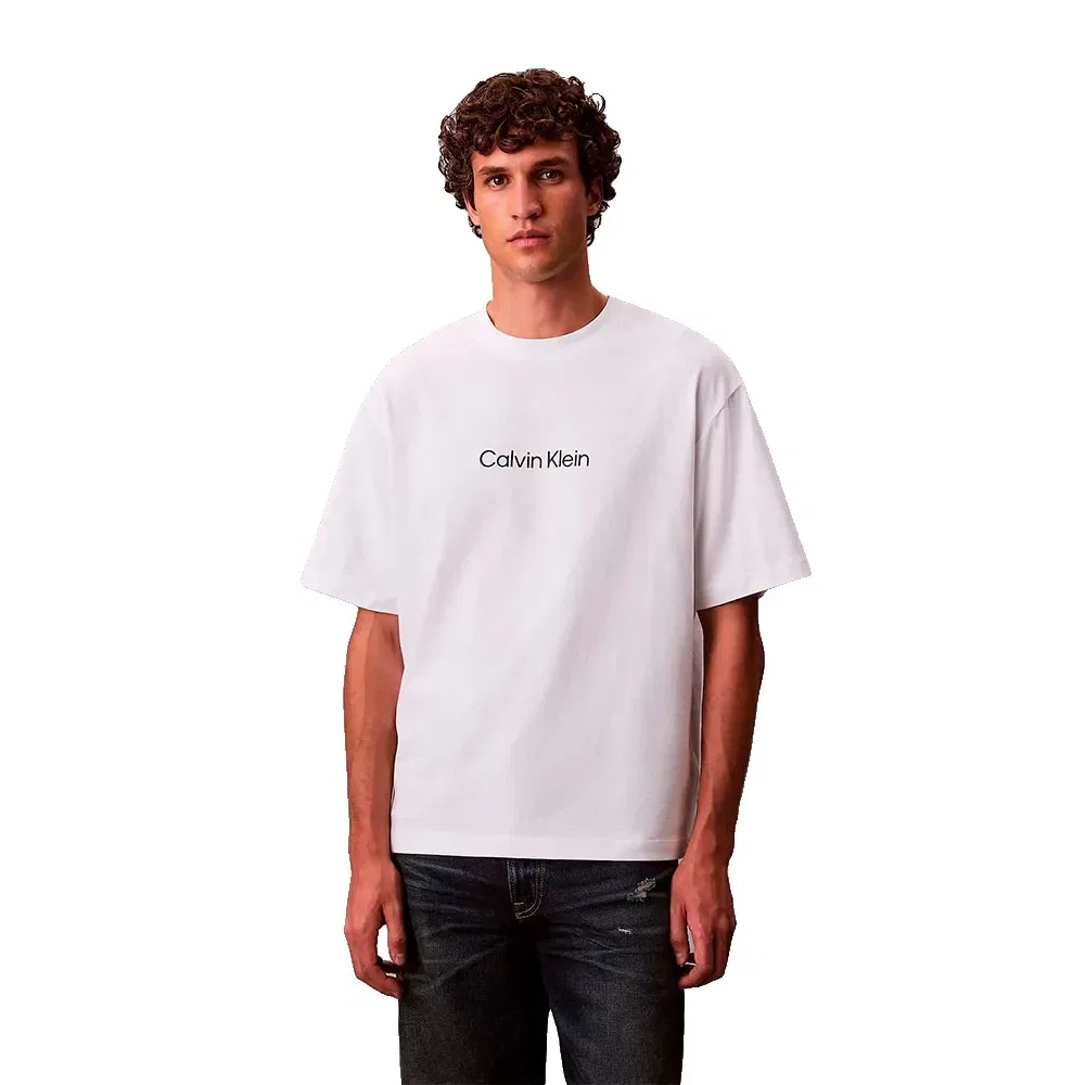 Мужская футболка с принтом Calvin klein LV040HM228, White