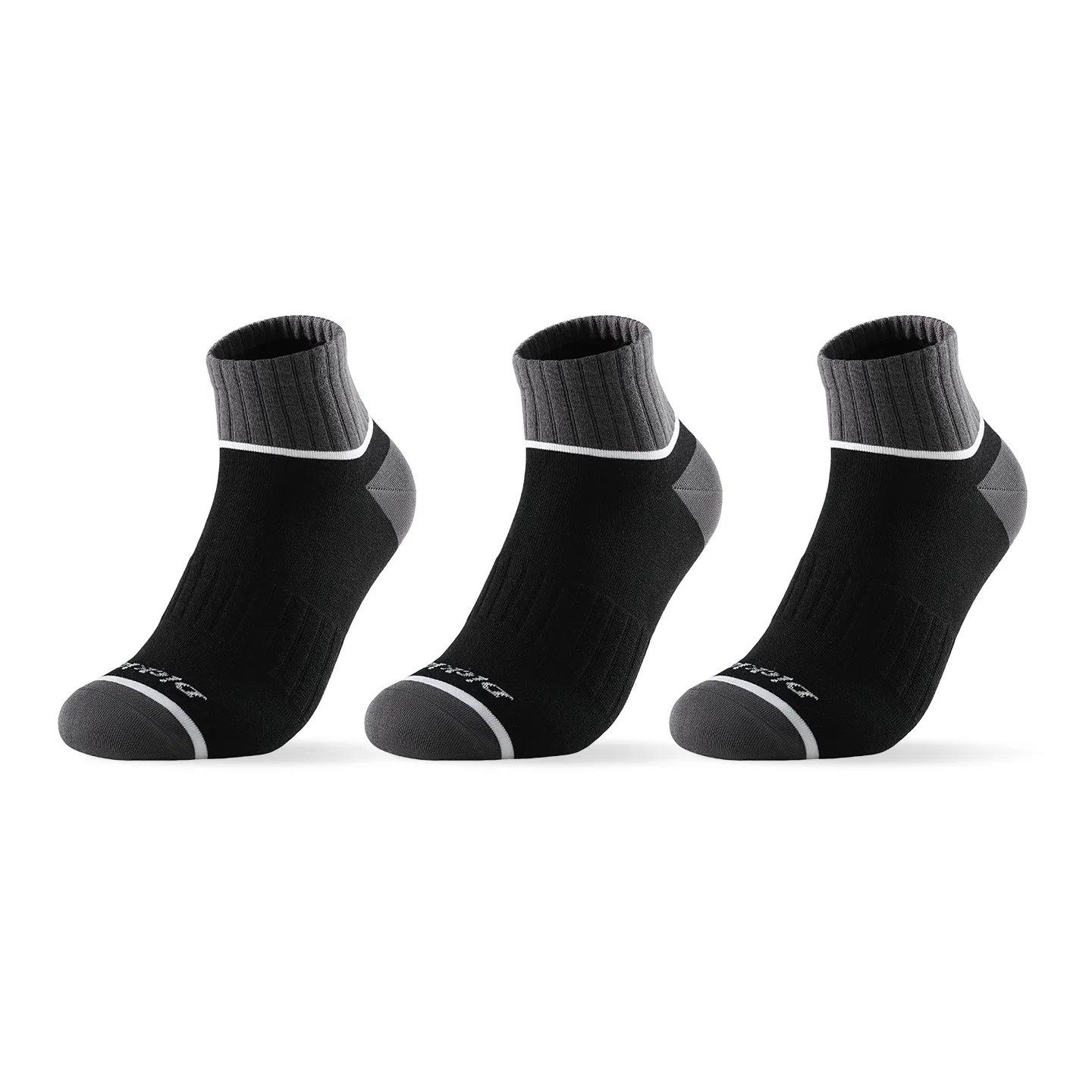 Детские носки-невидимки с хлопком, комплект из 3 пар, Dickies, Black Black Black