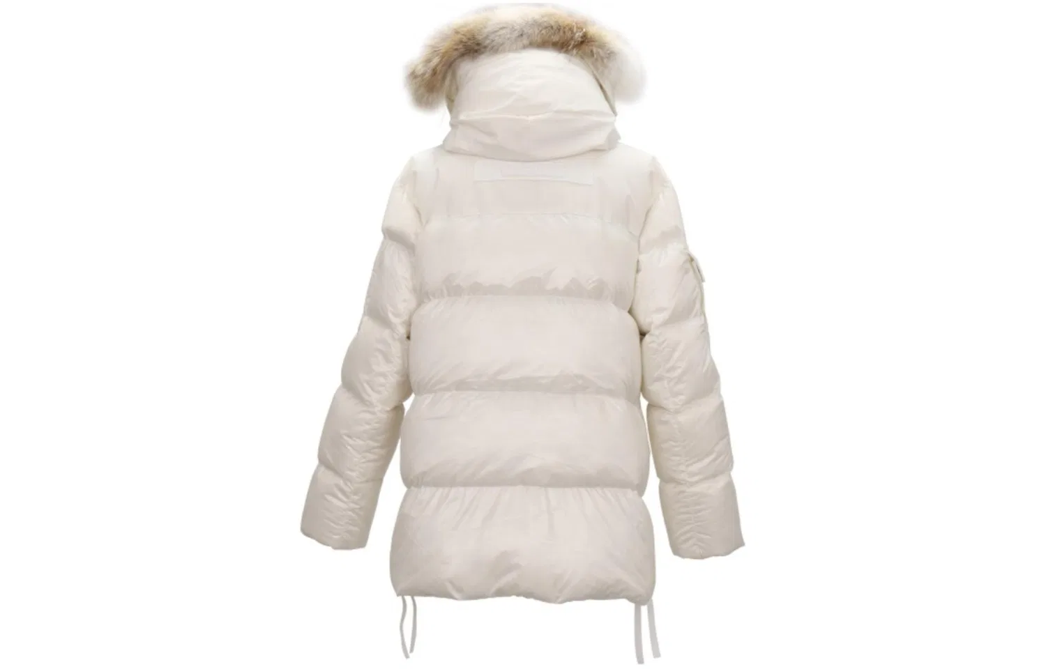 Женский пуховик парка с длинным рукавом Canada Goose Expedition Collection SS22, Beige Gray — фото 3