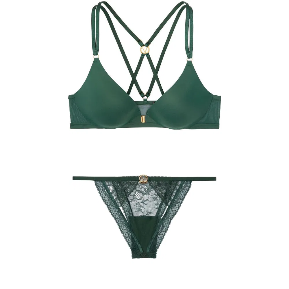 Женский комплект нижнего белья Elegant Green Victoria's Secret, Set Elegant Green