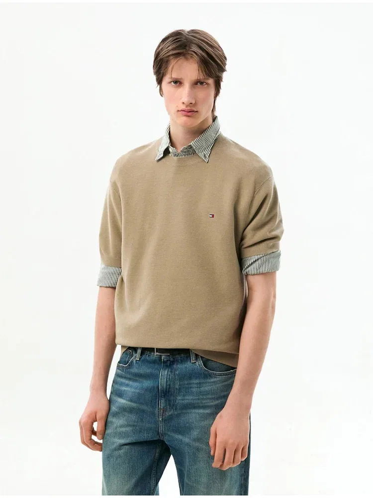 Свитер Cool Touch Structured Pullover TOMMY HILFIGER, Beige