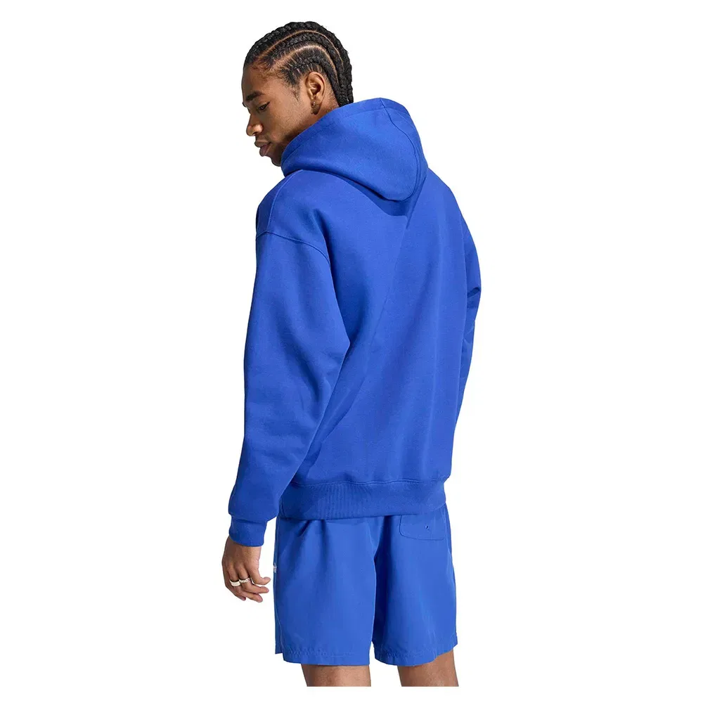 Худи свободного кроя Trefoil Essentials Adidas Originals, синий — фото 2