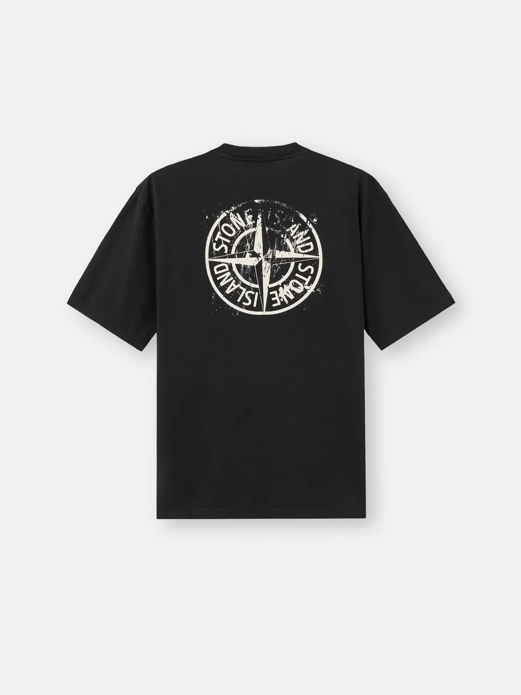 Мужская футболка Stone Island Regular-fit With ‘mud’ Print, черный — фото 3
