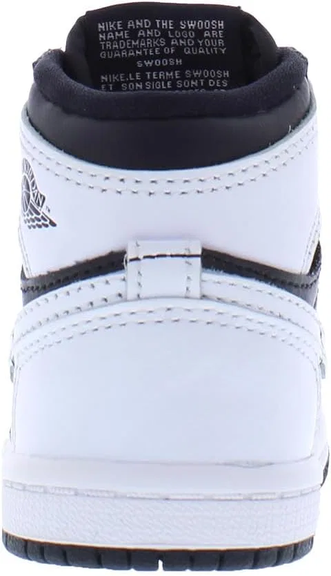 Детские кроссовки для мальчиков Jordan 1 Retro High OG Nike, Black/White/White — фото 3