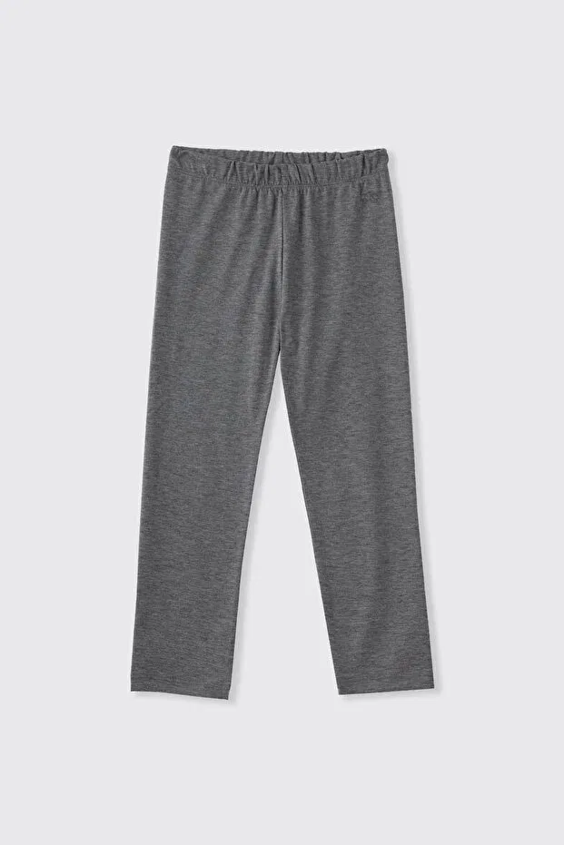 Детские леггинсы для девочек хлопковые Panço, 003-Grey-Melange
