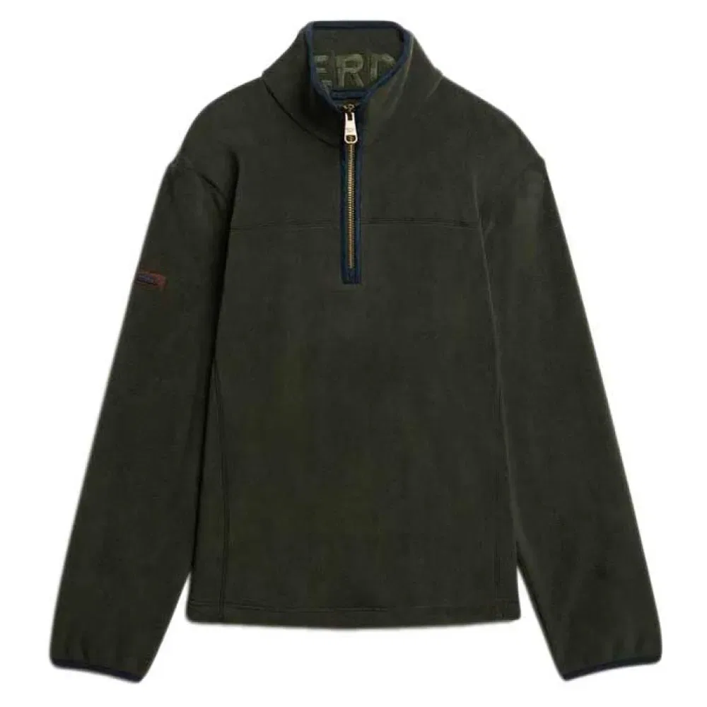 Свитер на молнии Superdry Estate Fleece Superdry, зеленый