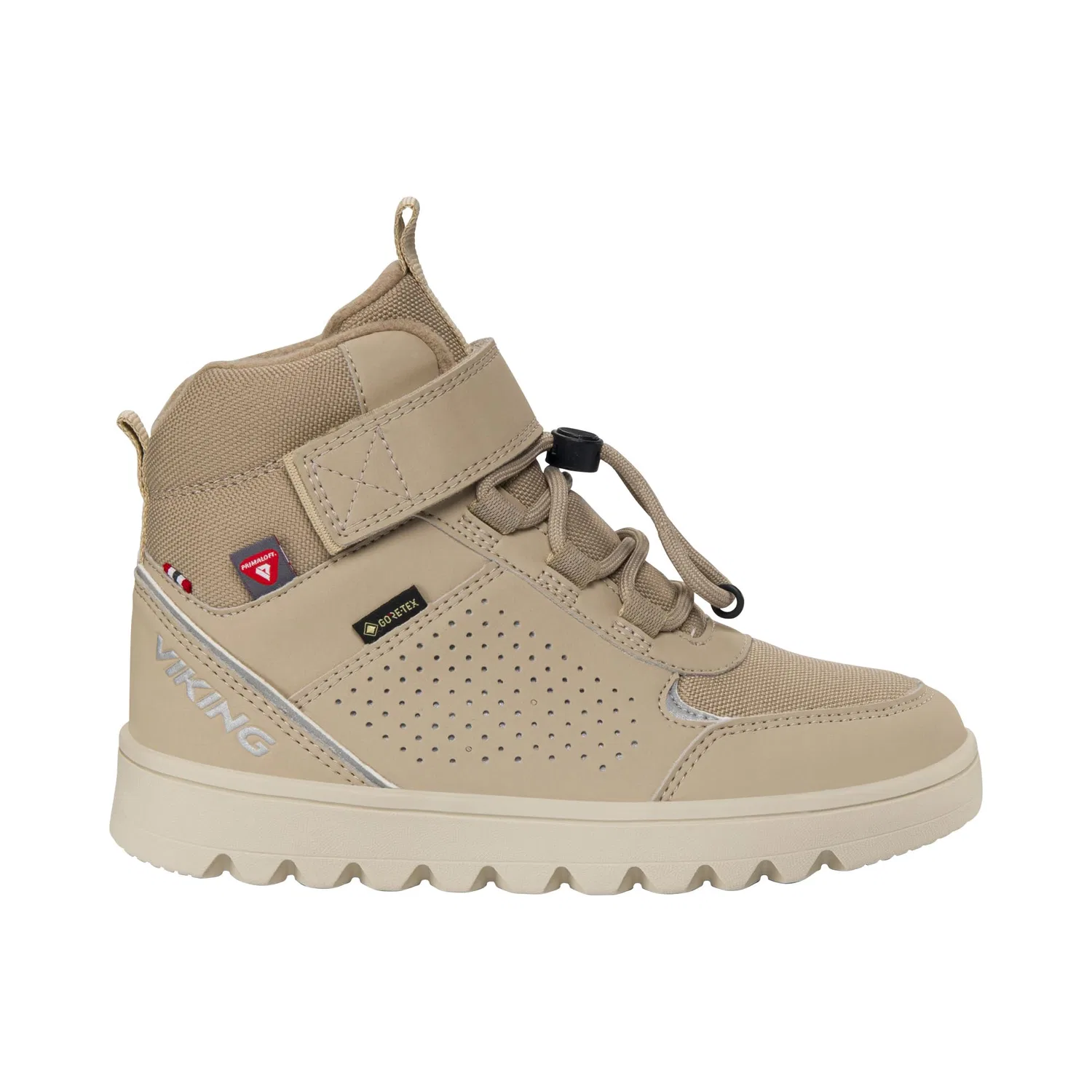 Детские ботинки для мальчиков с мембраной Viking Fleek Warm GTX 1V SL, Dark Natural