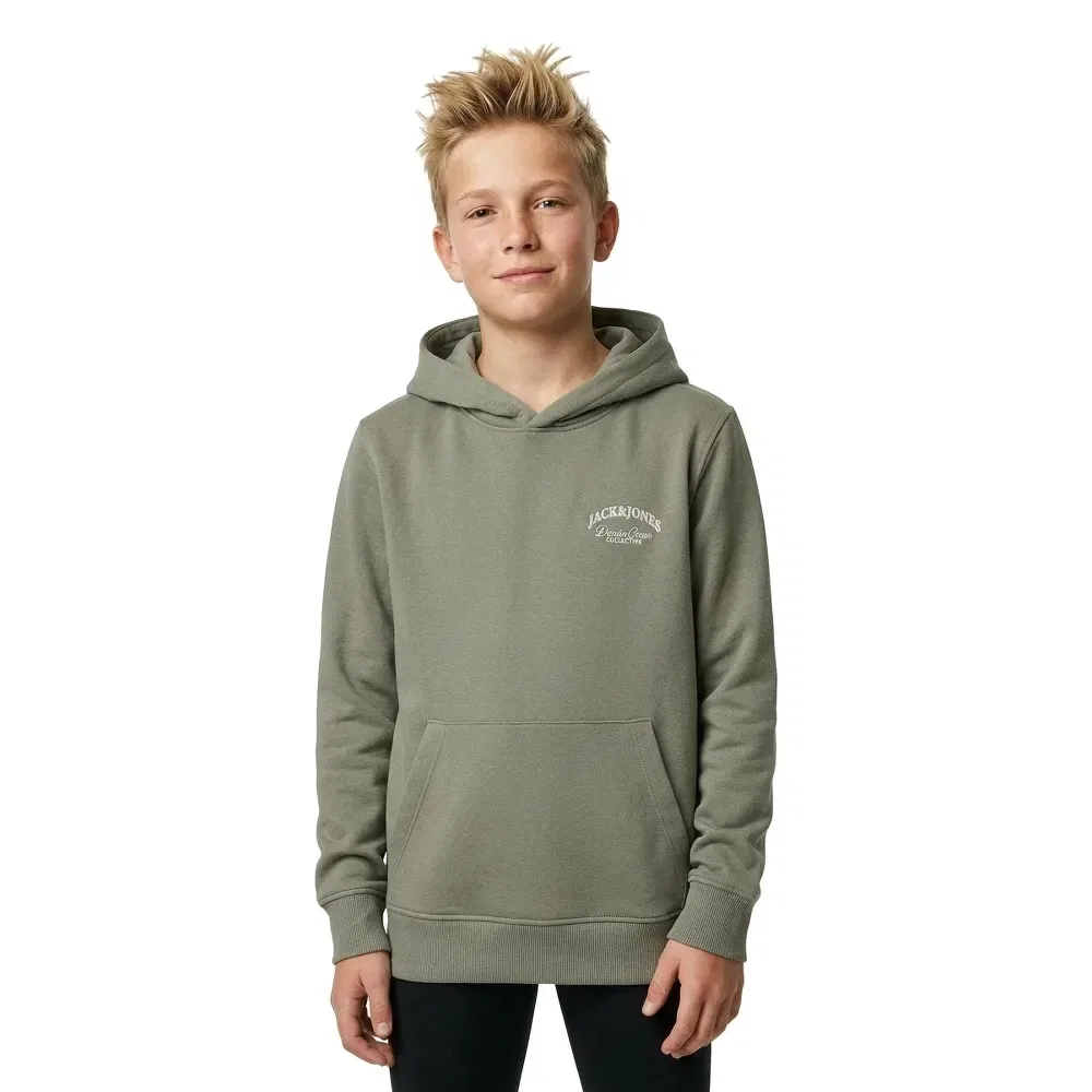 Худи Relaxed Jack & Jones, зеленый — фото 3