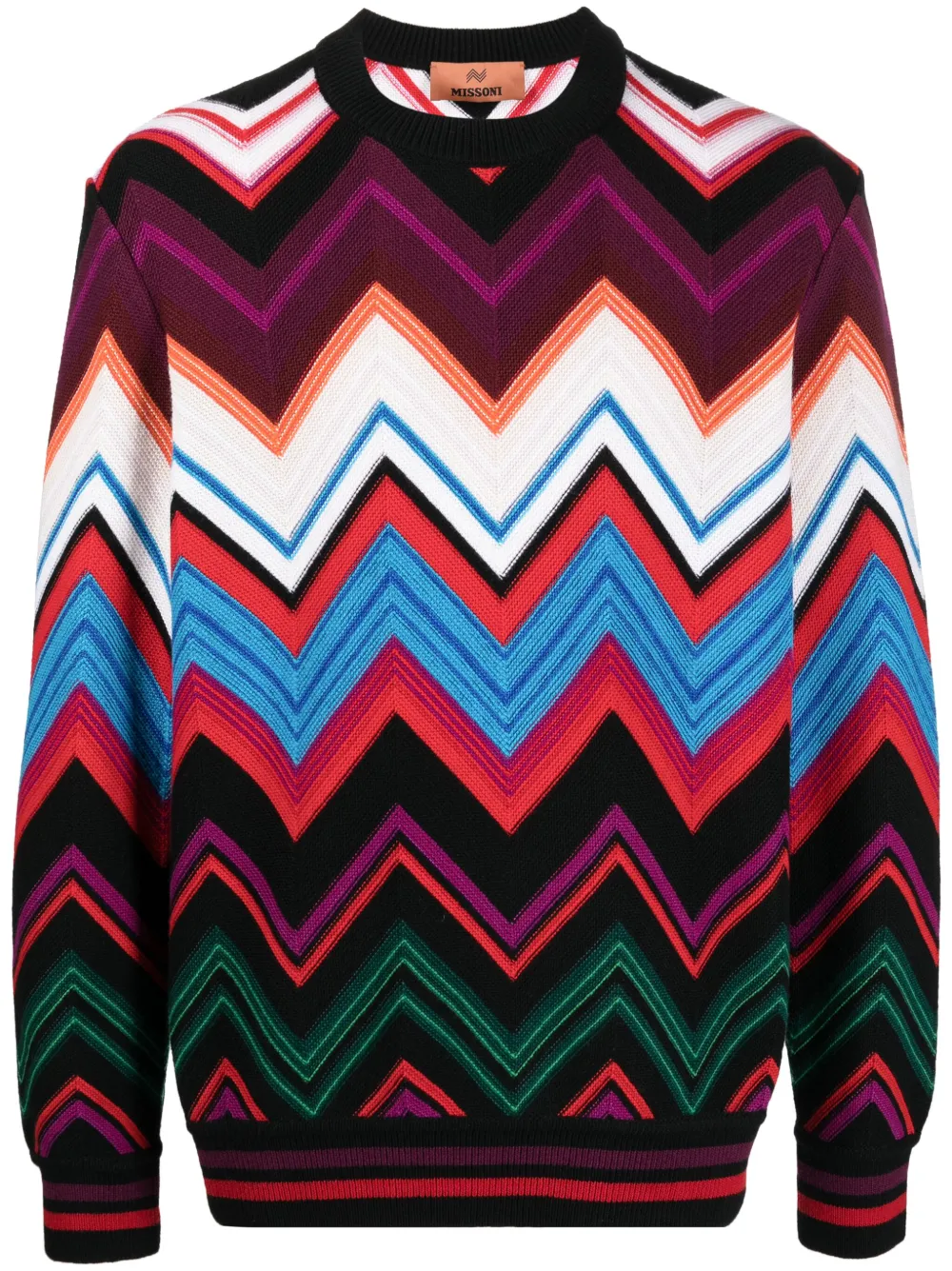 

Джемпер с узором зигзаг Missoni, красный