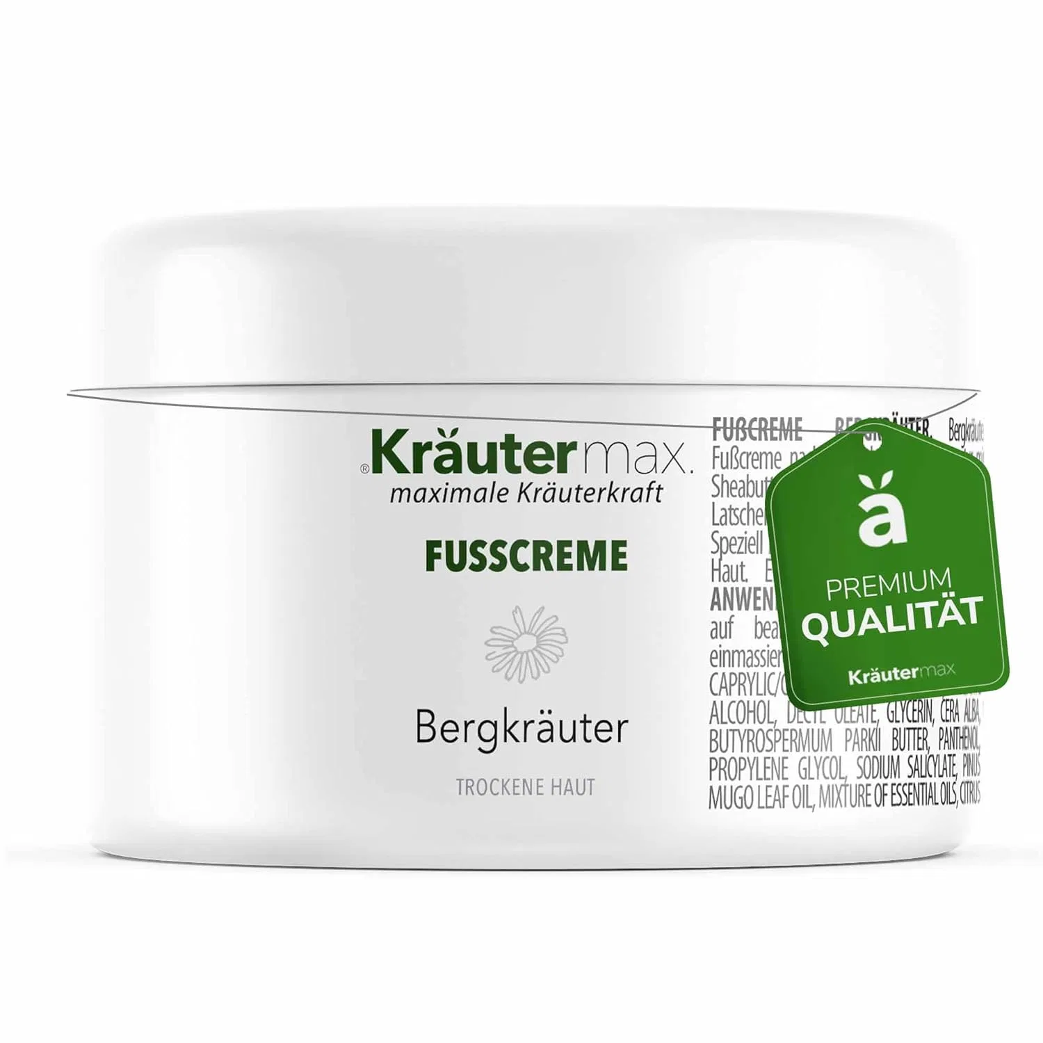 Крем для ног Kräutermax Bergkräuter при сухой коже, 100 мл Kräutermax.