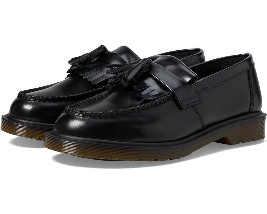 

Лоферы Dr. Martens Adrian Smooth Leather Tassel Loafers, цвет Black Polished Smooth