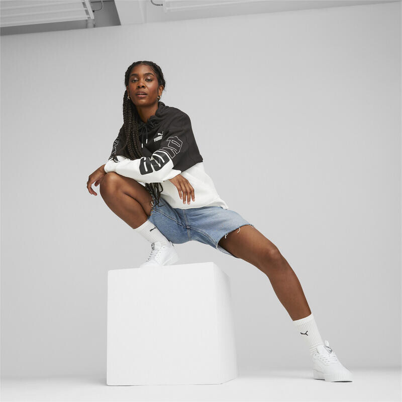 Женские кроссовки Carina 2.0 Pop Up Metallics PUMA White Matte Silver Grey Metallic — фото 3