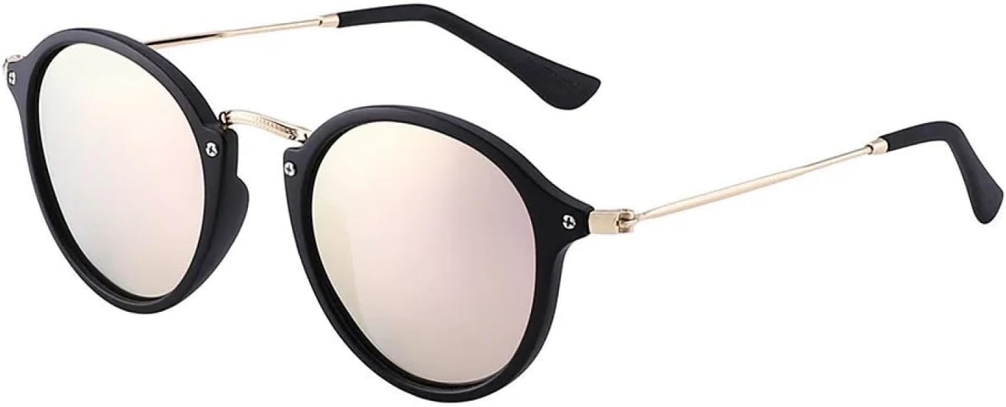 

Солнцезащитные очки с защитой от УФ-излучения UV400 | Круглые женские очки | Линзы конфетных цветов для занятий спортом на открытом воздухе и вождения DSVIGF, C4 Black Blue