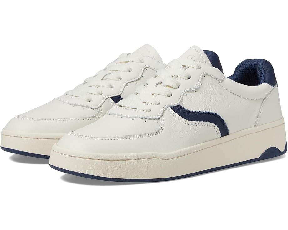 

Кроссовки Soludos Roma Sneaker, цвет White/Marine Blue