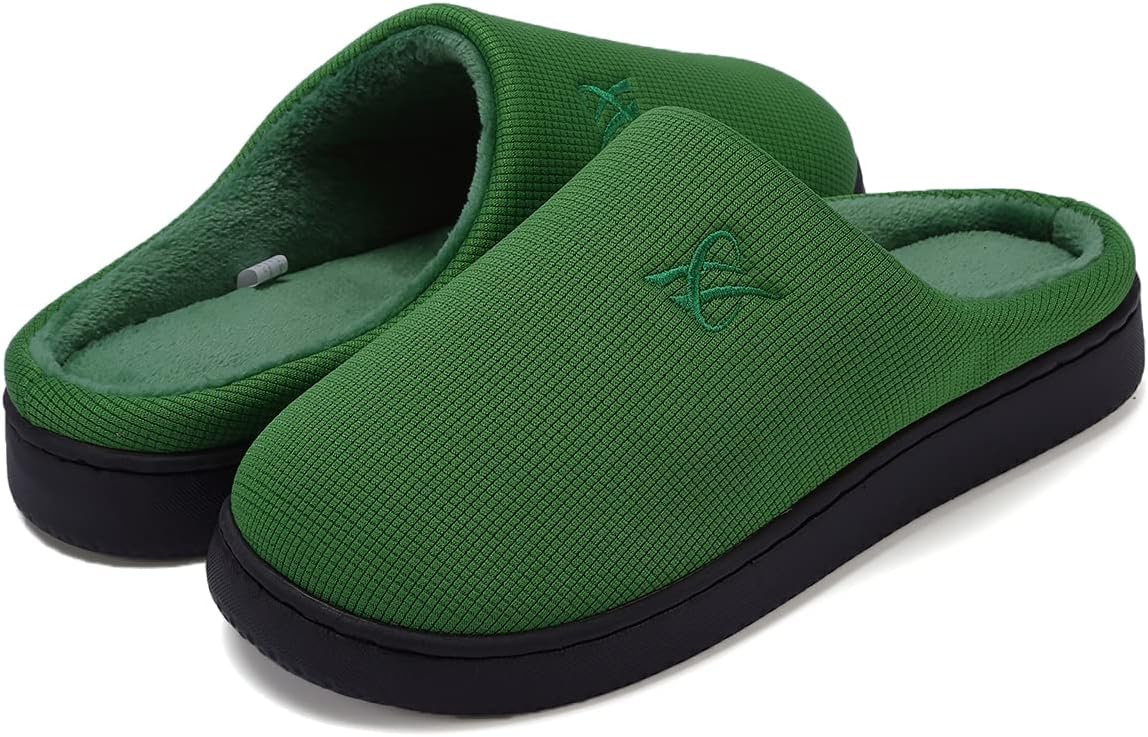 

Тапочки с памятью формы для женщин и мужчин, повседневная домашняя обувь Landeer, зеленый