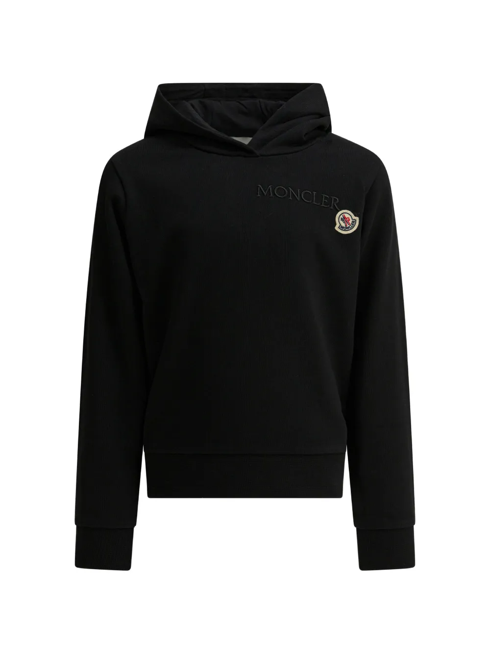 

Худи с логотипом Moncler Enfant, черный
