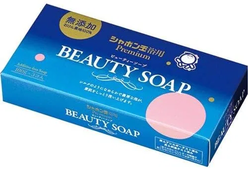 Мыло Shabondama Soap для тела, 3 упаковки по 100 г