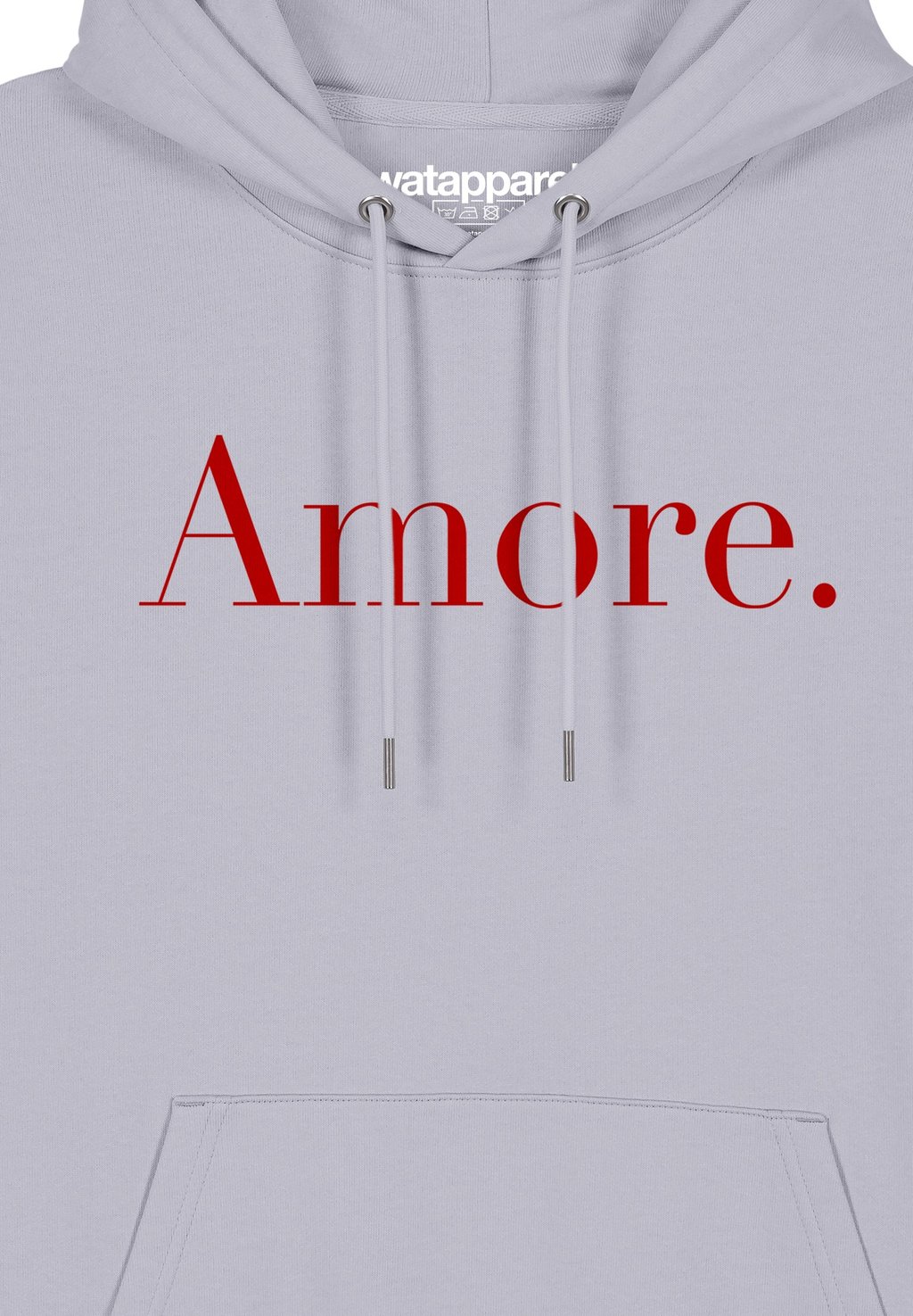 

Толстовка с капюшоном AMORE watapparel, фиолетовый