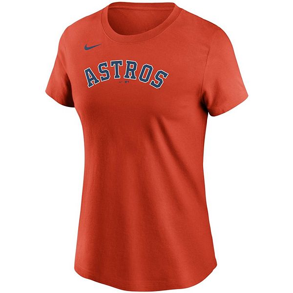 Футболка Houston Astros с именем и номером Jose Altuve, оранжевая Nike — фото 3