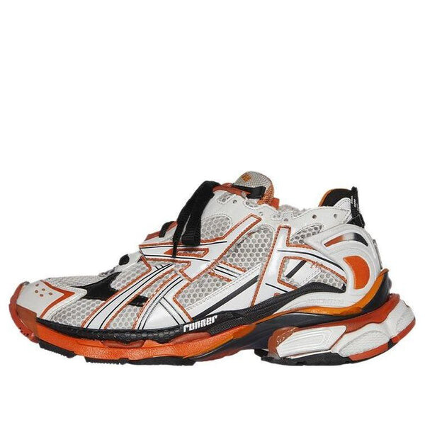 

Кроссовки runner sneakers 'white orange black' Balenciaga, белый