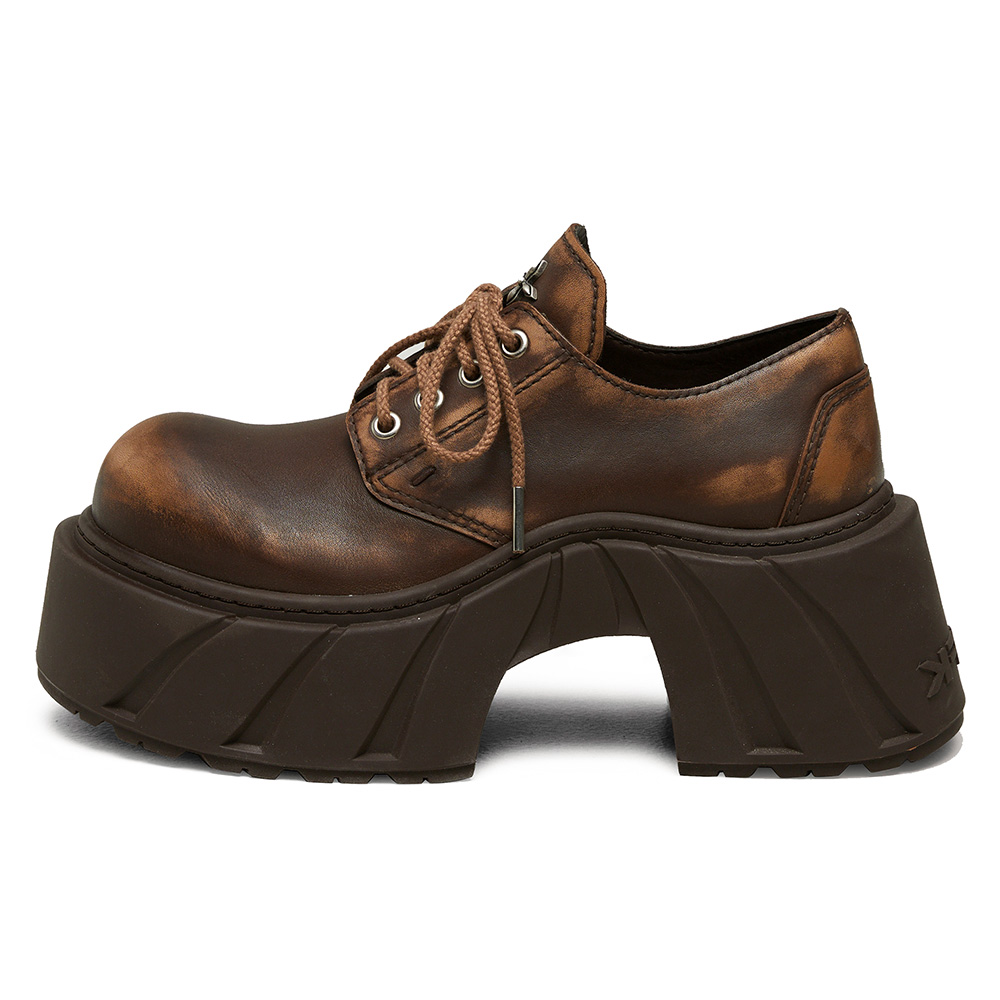 SMFK Кожаные туфли-лодочки женские коричневые Wild Horse Brown ручной выделки с магнитной коробкой для хранения — фото 3