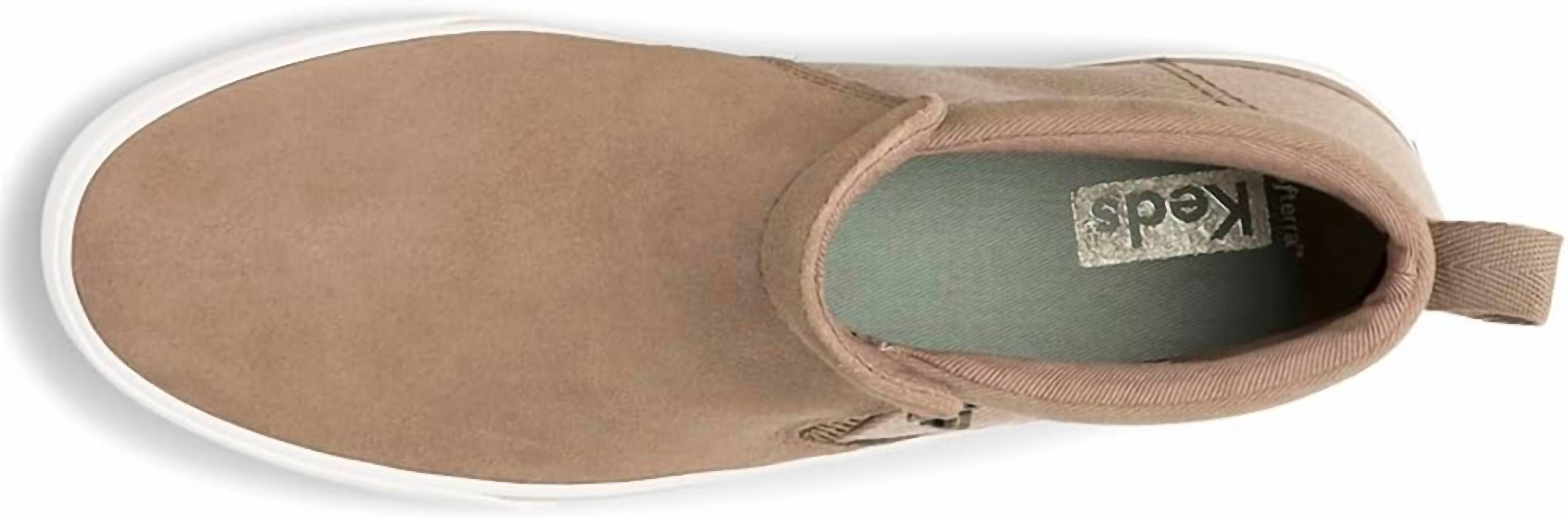 Женские замшевые ботильоны Cooper на молнии в коричневом цвете Keds — фото 2
