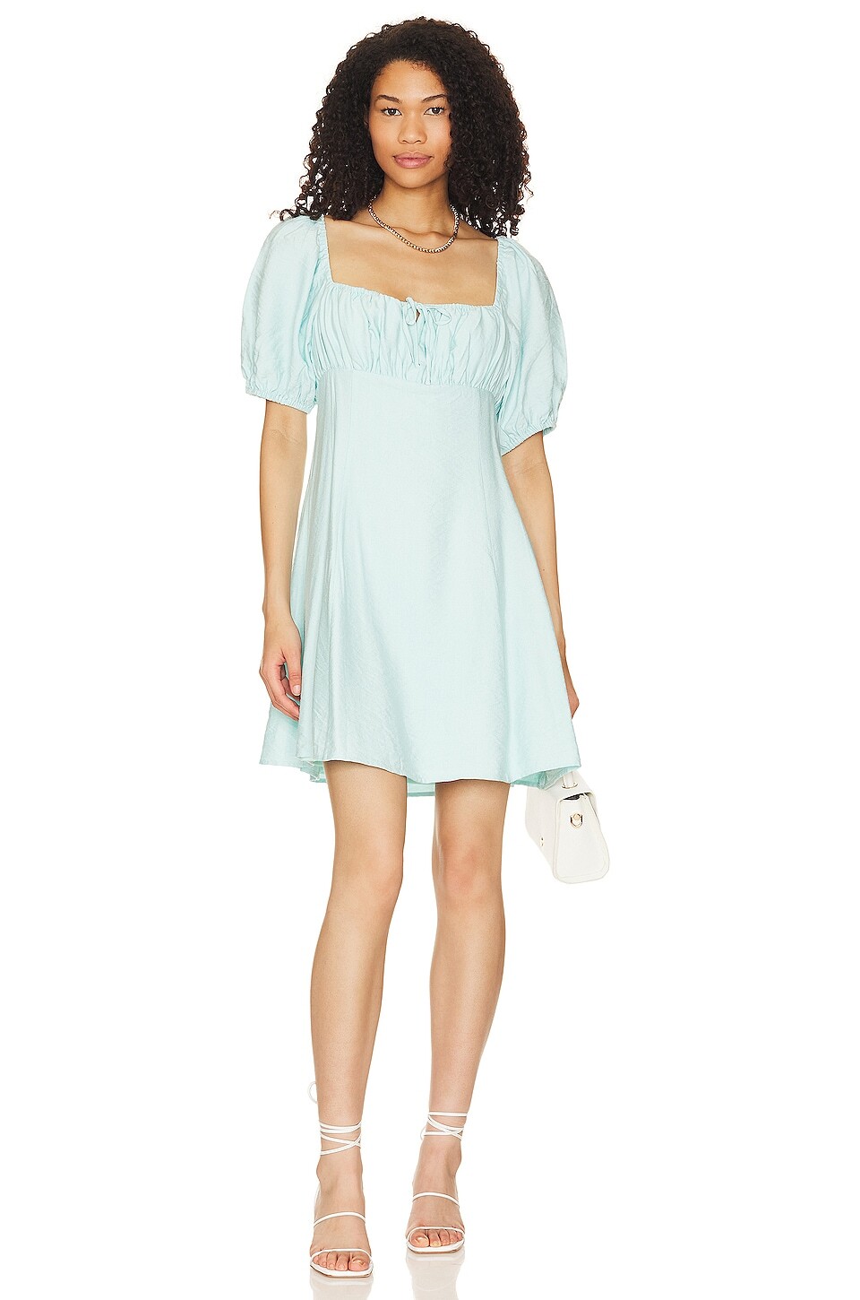 

Платье мини BCBGeneration Tie Front, цвет Oasis