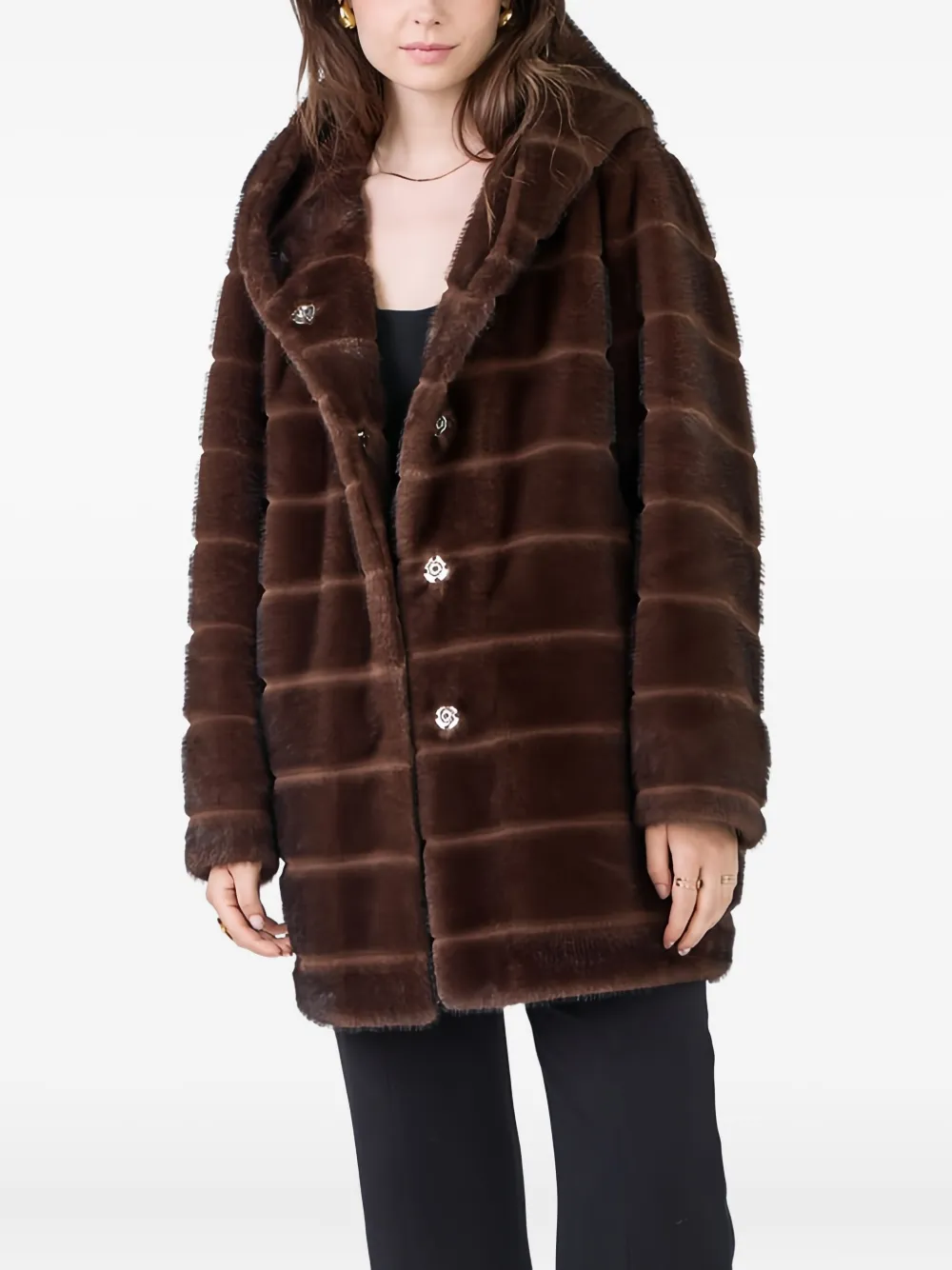 

Пальто Britany с капюшоном Giovanni Paris, коричневый