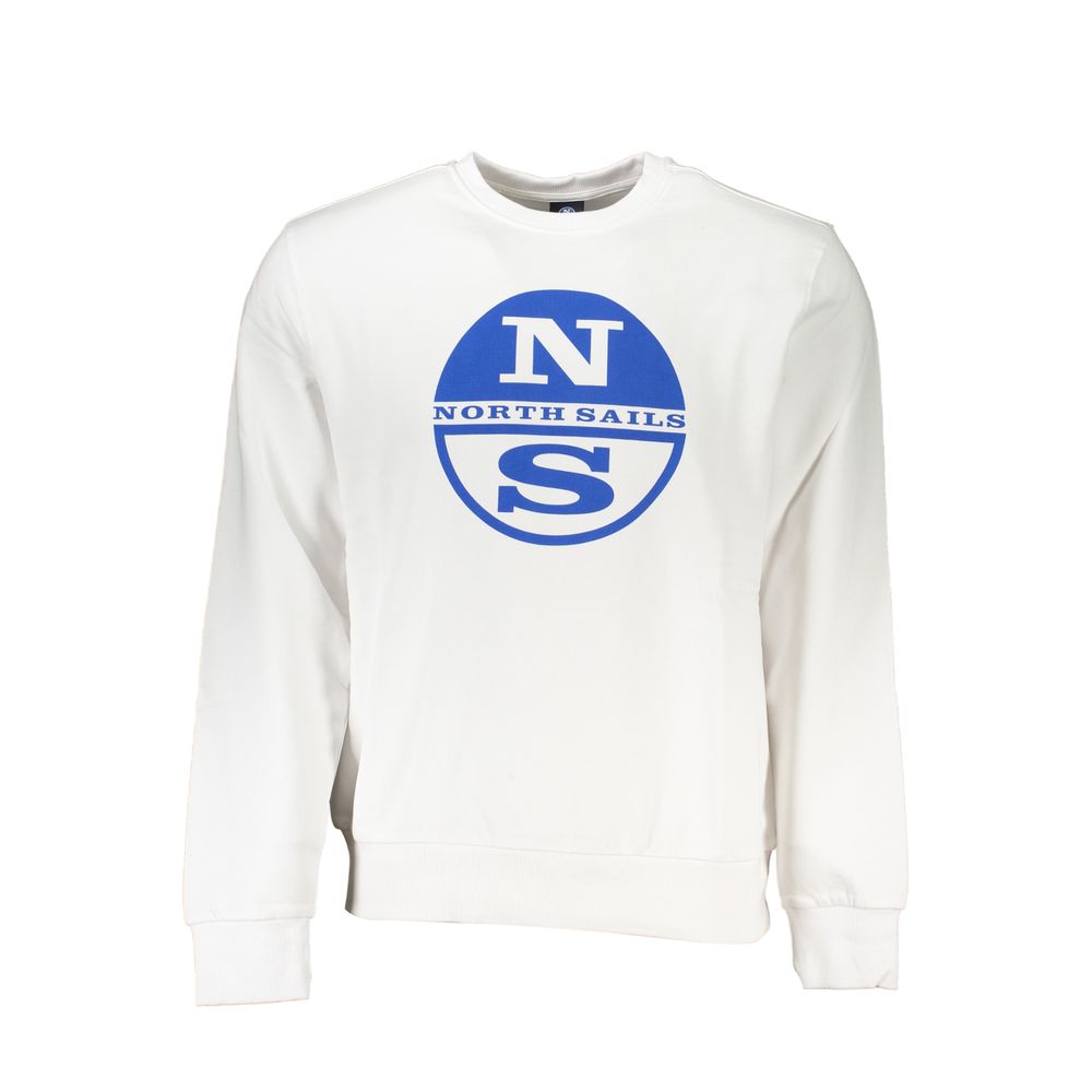 

Белый хлопковый свитер North Sails