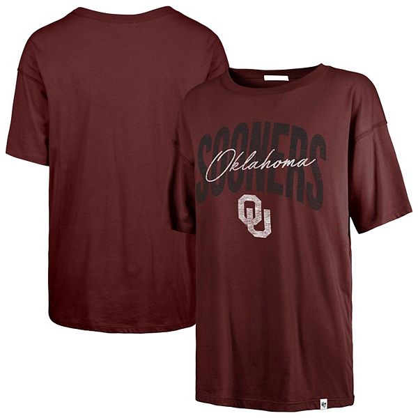 

Женская футболка '47 Crimson Oklahoma Sooners Muse Sadie 47 Brand