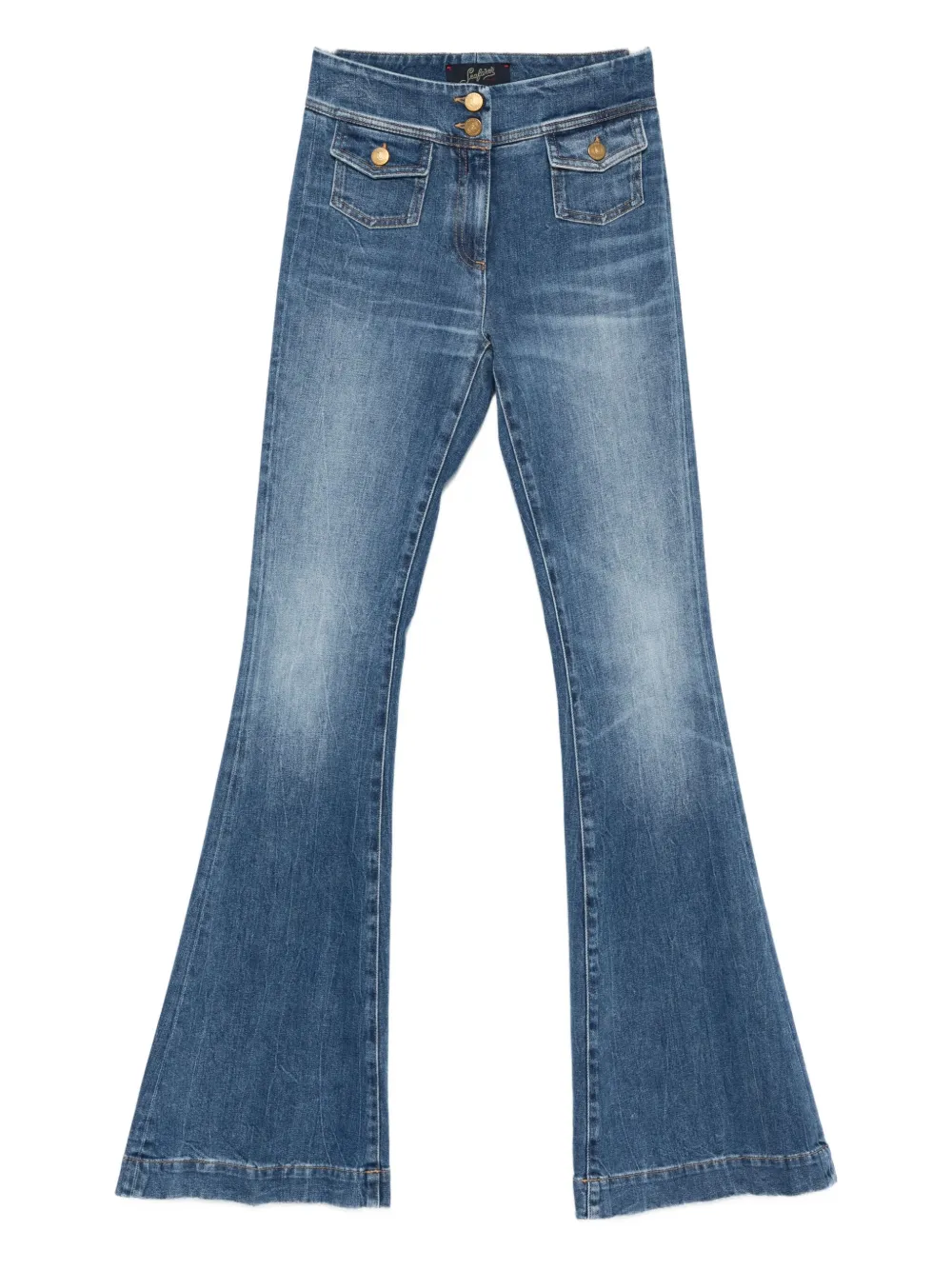 

Расклешенные джинсы с карманами с клапанами Seafarer, синий