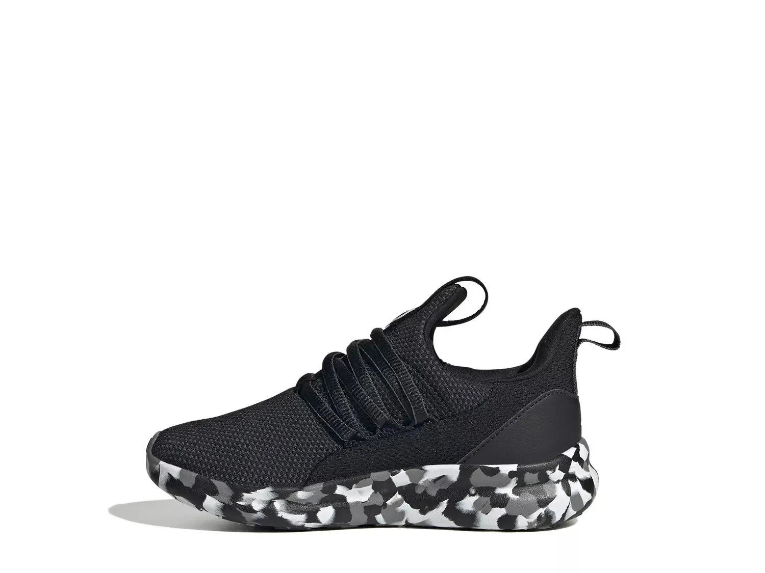 Кроссовки Adidas Lite Racer Adapt 7.0 Slip-On — детские, черные/белые — фото 2