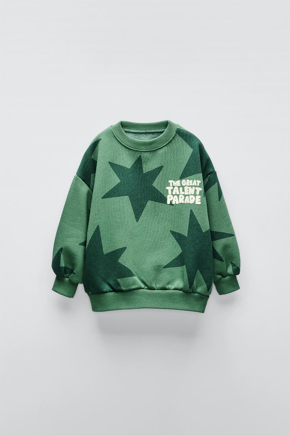 

Толстовка с лозунгом star flocking ZARA, зеленый