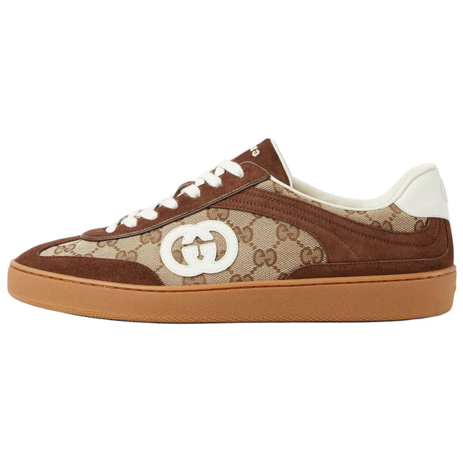 

GUCCI Кроссовки G75 «Interlocking G Dark Brown Suede»