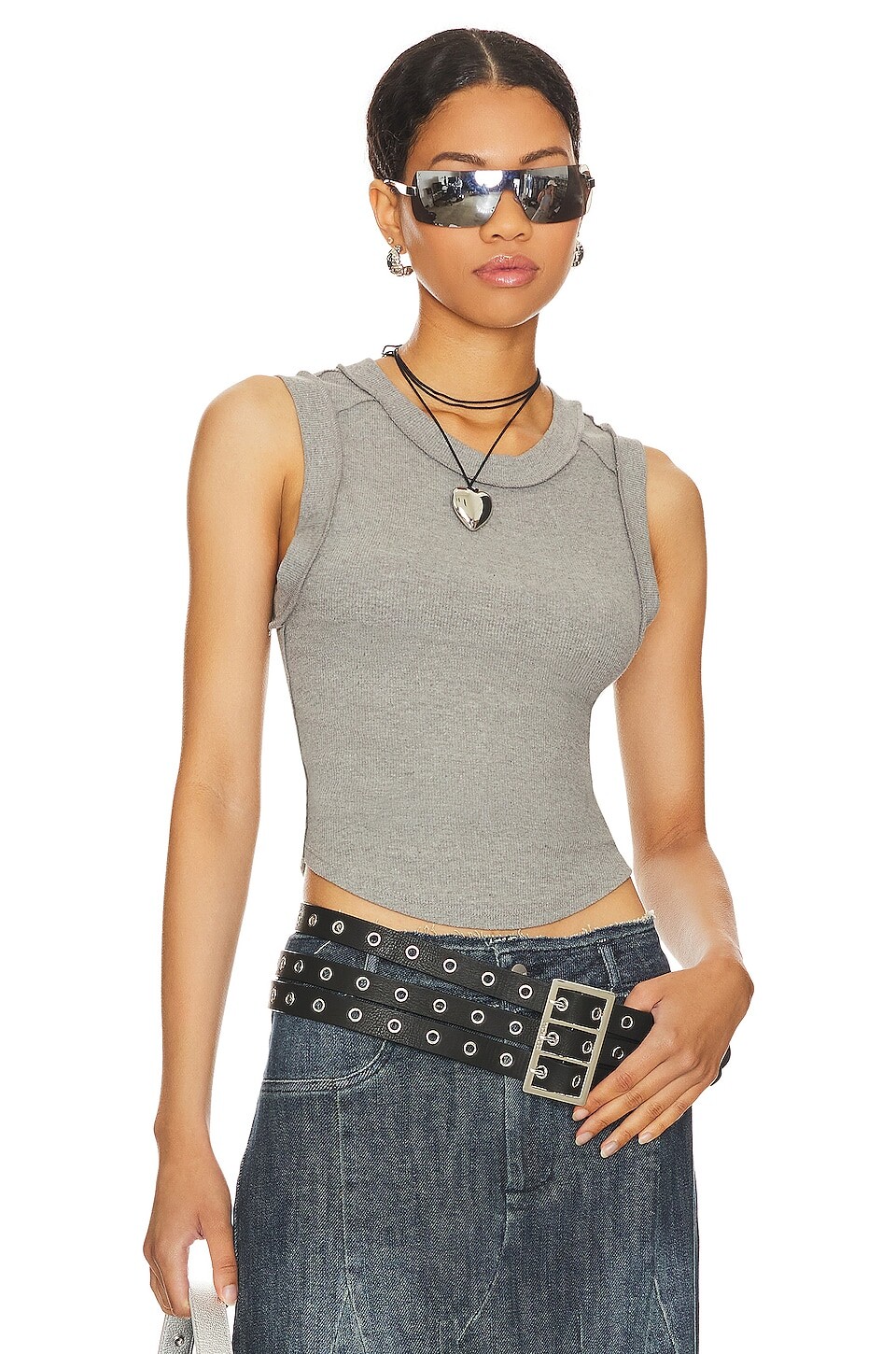 

Футболка Free People Kate, цвет Heather Grey