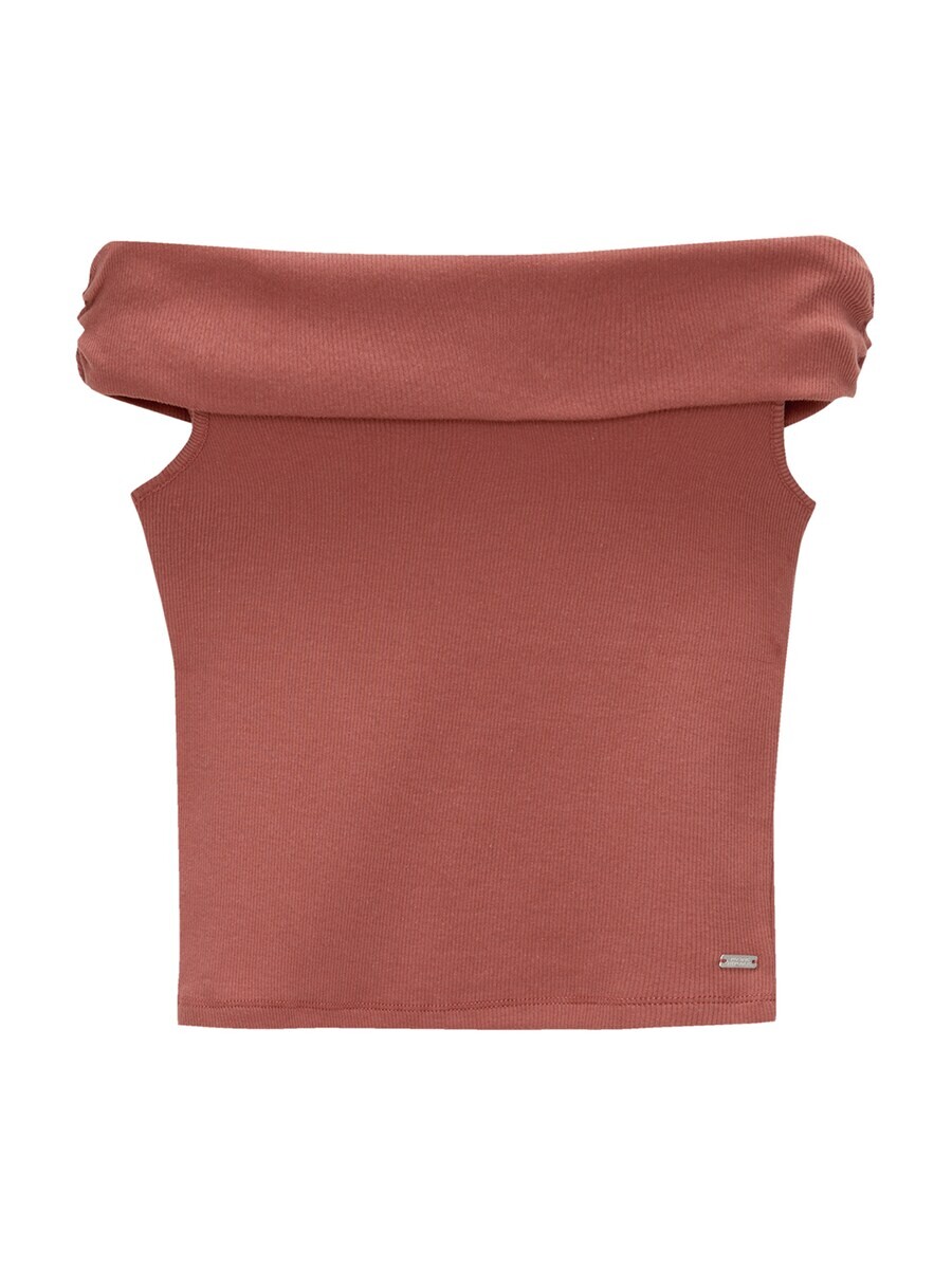 

Топ Pull&Bear Top, бордовый