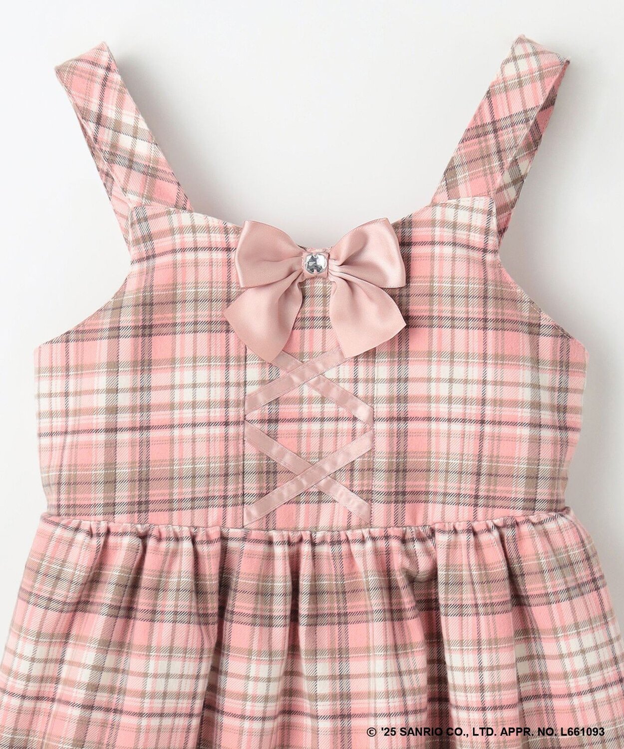 Клетчатая юбка-свитер ANY KIDS, Pink Check x My Melody [312] — фото 4