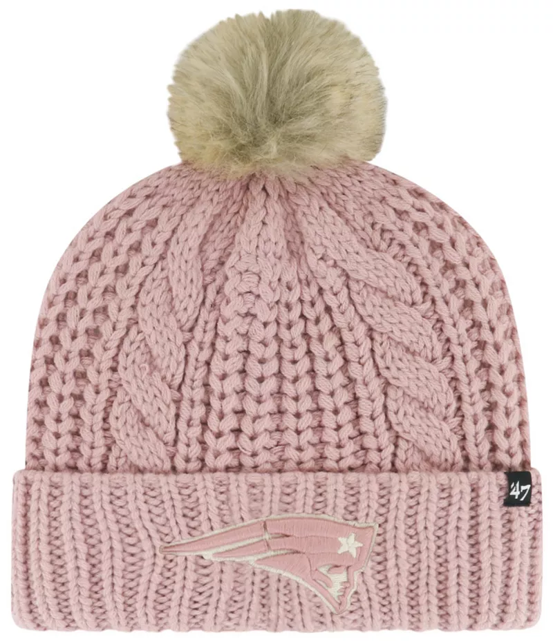 

Женская вязаная шапка с манжетами New England Patriots Meeko Dusty Rose '47
