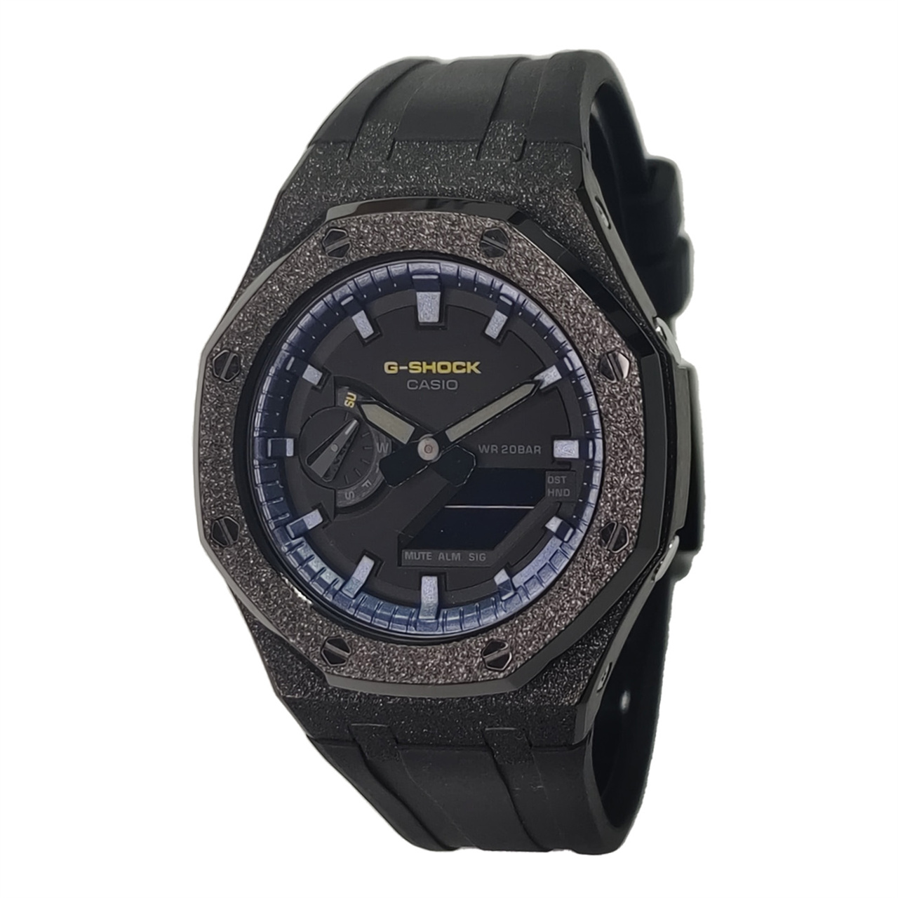

CASIO Часы Retrofit Series Electronic Movement Fluoroelastomer Strap Watch Men's Watch Black Dial