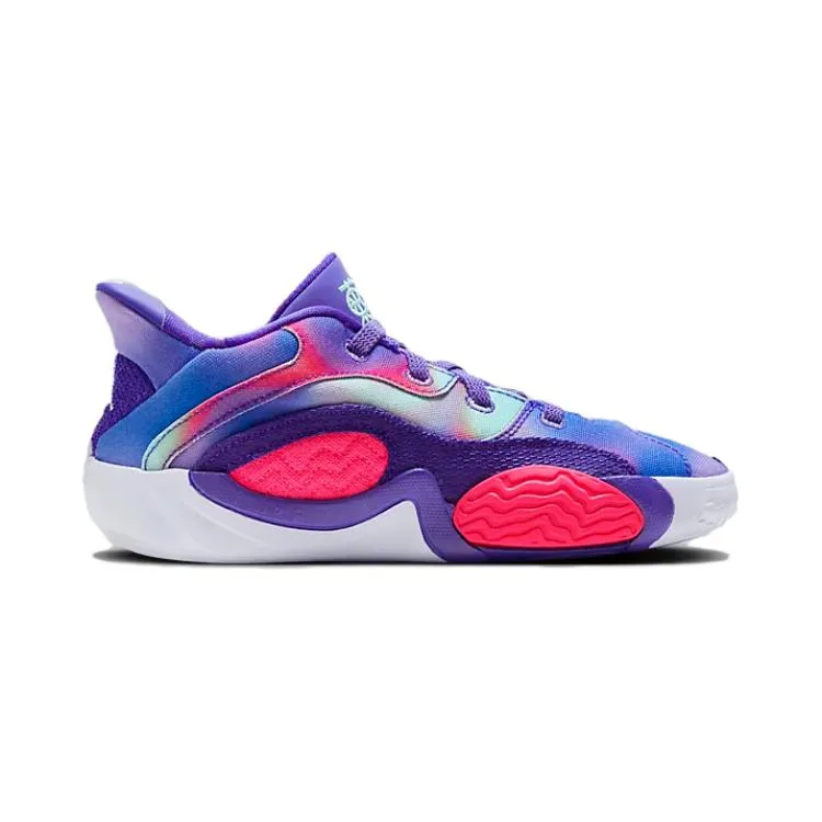 Jordan Спортивные повседневные кроссовки low top фиолетовые pre school — фото 3