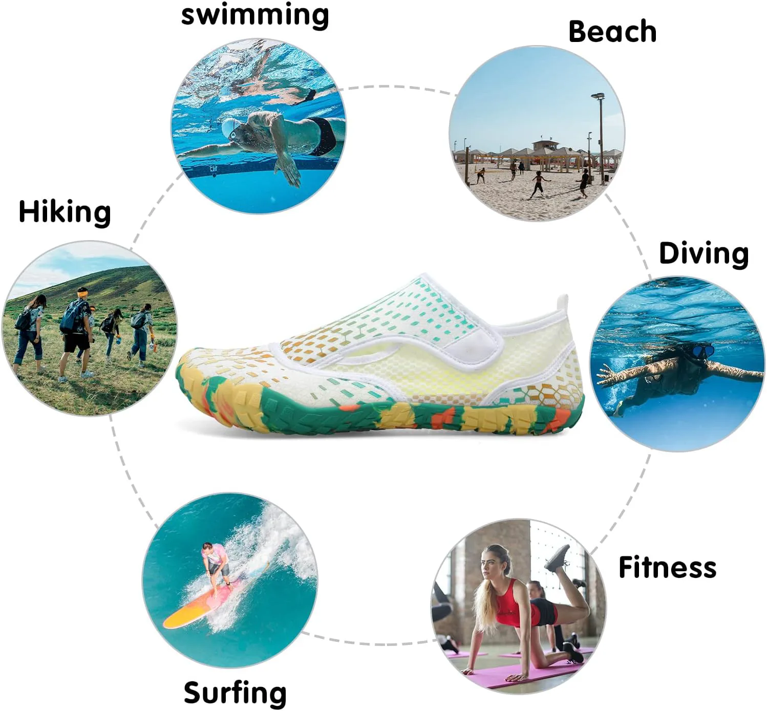 

Водные кроссовки Centipede Demon для женщин и мужчин, быстро сохнущие, для босоногой носки, для пляжа, хайкинга, дайвинга, лодок, реки и водных видов спорта